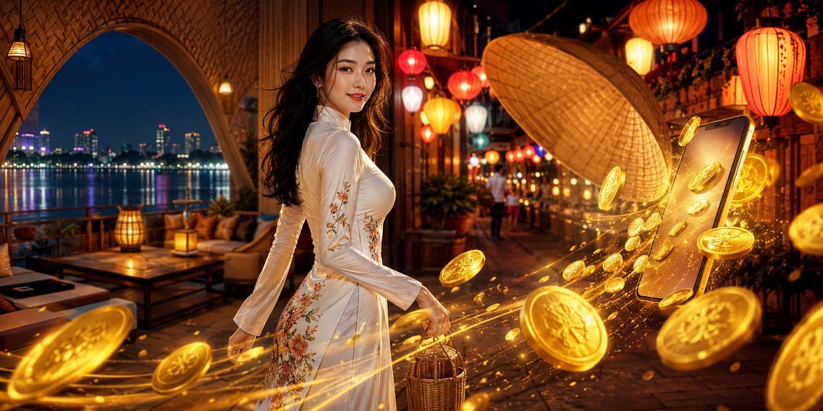 Người dùng tại Hà Nội đăng ký tài khoản và nhận ưu đãi đầu tiên trong không khí phố cổ với nón lá truyền thống